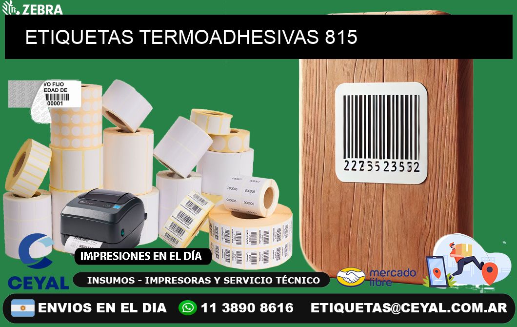 ETIQUETAS TERMOADHESIVAS 815