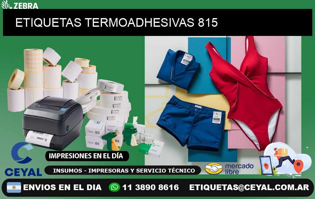 ETIQUETAS TERMOADHESIVAS 815