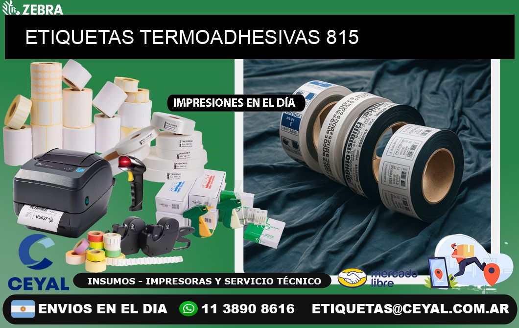 ETIQUETAS TERMOADHESIVAS 815