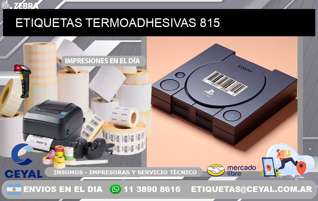 ETIQUETAS TERMOADHESIVAS 815