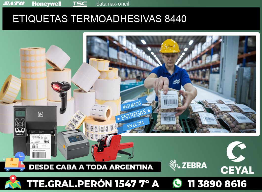 ETIQUETAS TERMOADHESIVAS 8440