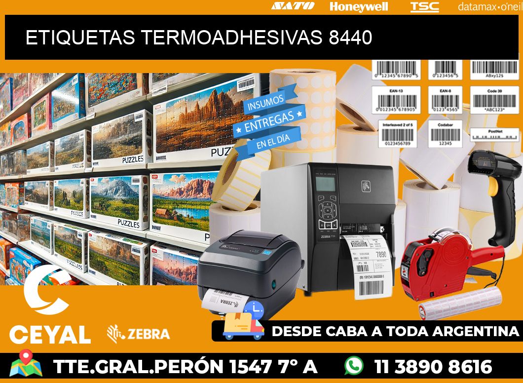 ETIQUETAS TERMOADHESIVAS 8440