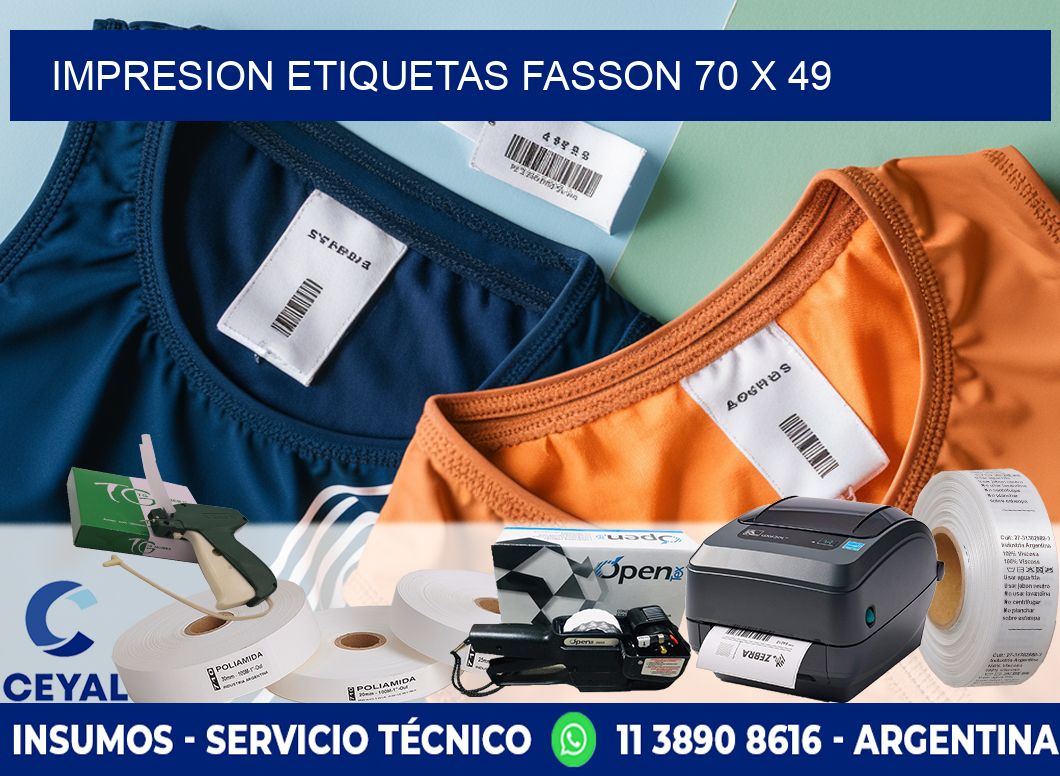 IMPRESION ETIQUETAS FASSON 70 x 49