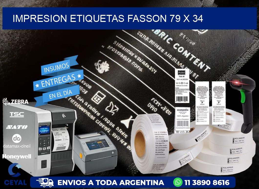 IMPRESION ETIQUETAS FASSON 79 x 34