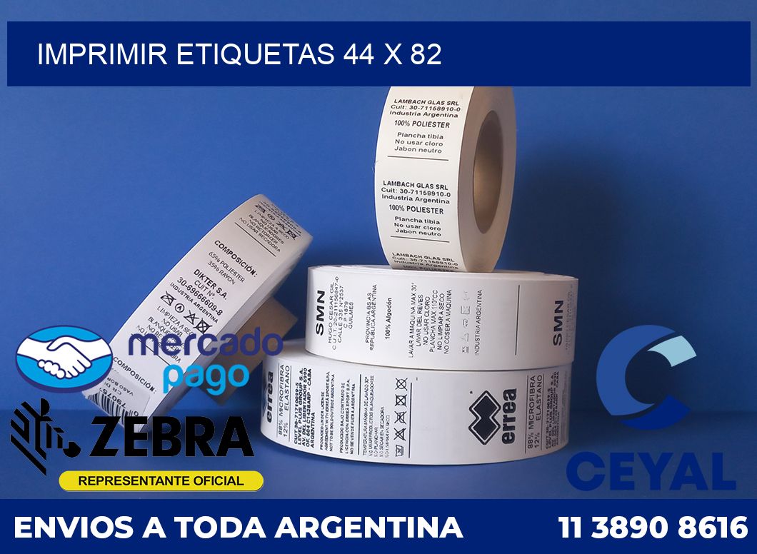 IMPRIMIR ETIQUETAS 44 x 82