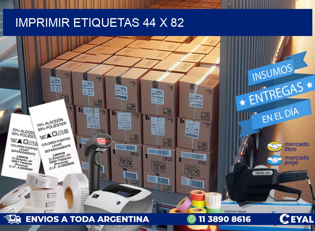 IMPRIMIR ETIQUETAS 44 x 82