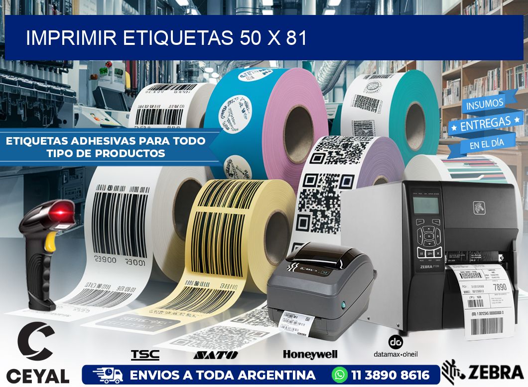 IMPRIMIR ETIQUETAS 50 x 81