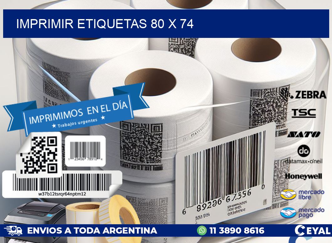 IMPRIMIR ETIQUETAS 80 x 74