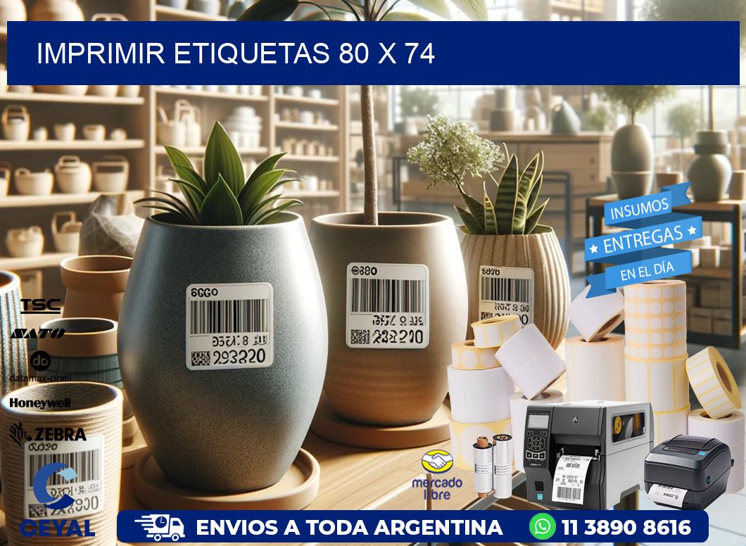 IMPRIMIR ETIQUETAS 80 x 74