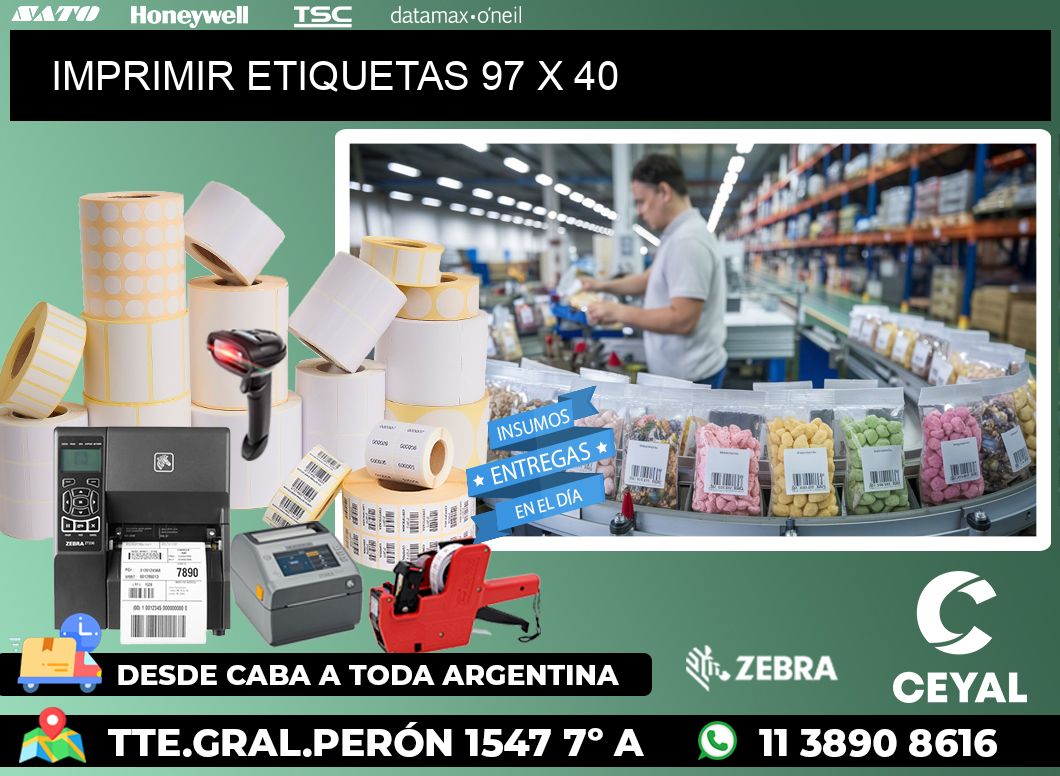 IMPRIMIR ETIQUETAS 97 x 40