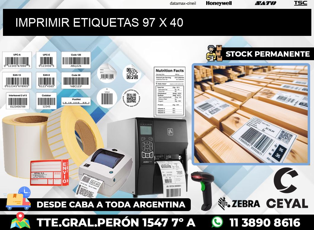 IMPRIMIR ETIQUETAS 97 x 40