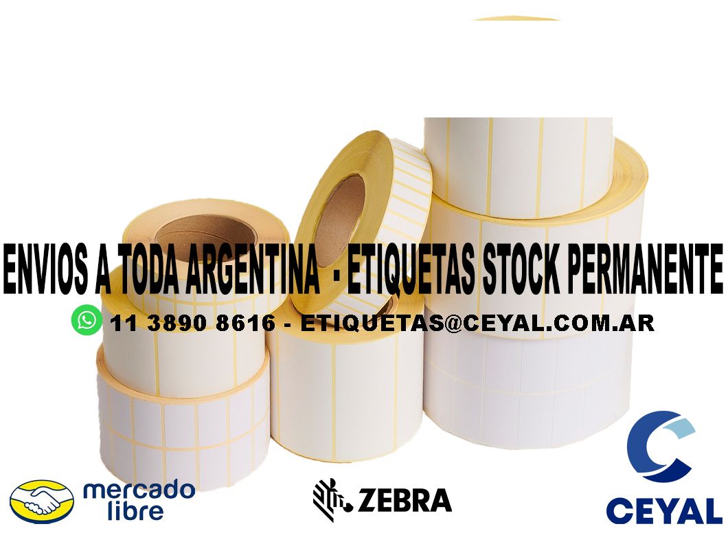 INDUSTRIA ARGENTINA 100 ETIQUETAS IMPRESAS  46 x 34