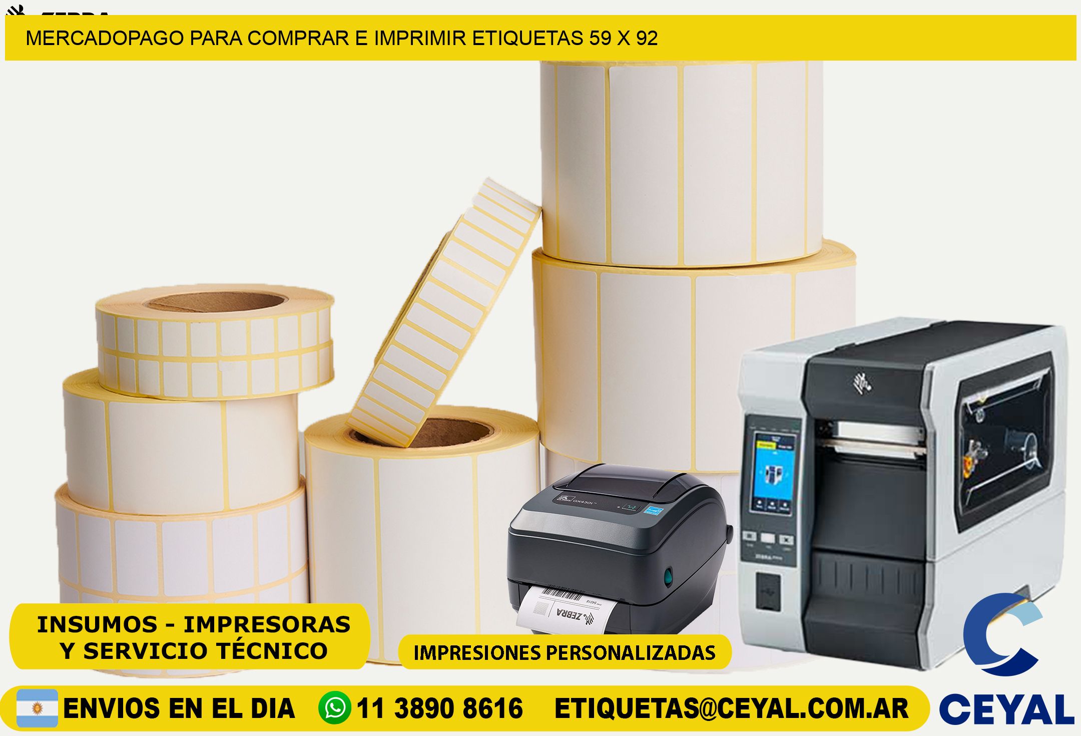 MERCADOPAGO PARA COMPRAR E IMPRIMIR ETIQUETAS 59 x 92