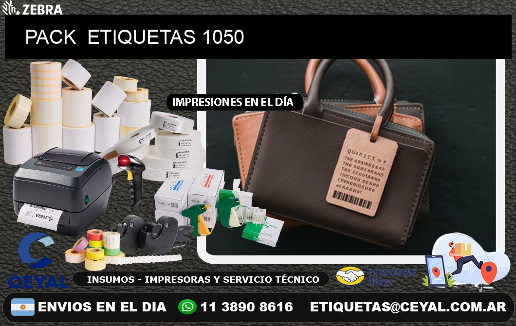 PACK  ETIQUETAS 1050