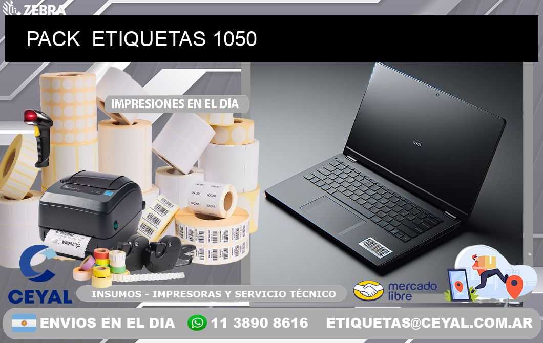 PACK  ETIQUETAS 1050