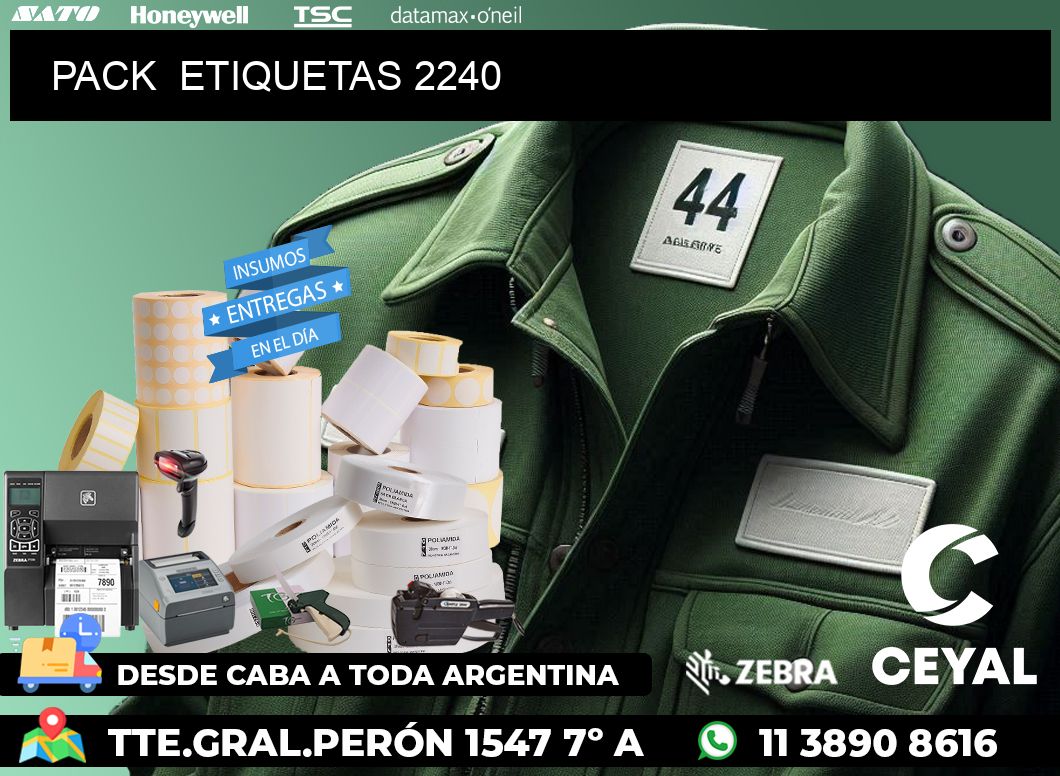 PACK  ETIQUETAS 2240