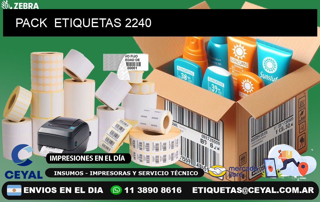 PACK  ETIQUETAS 2240