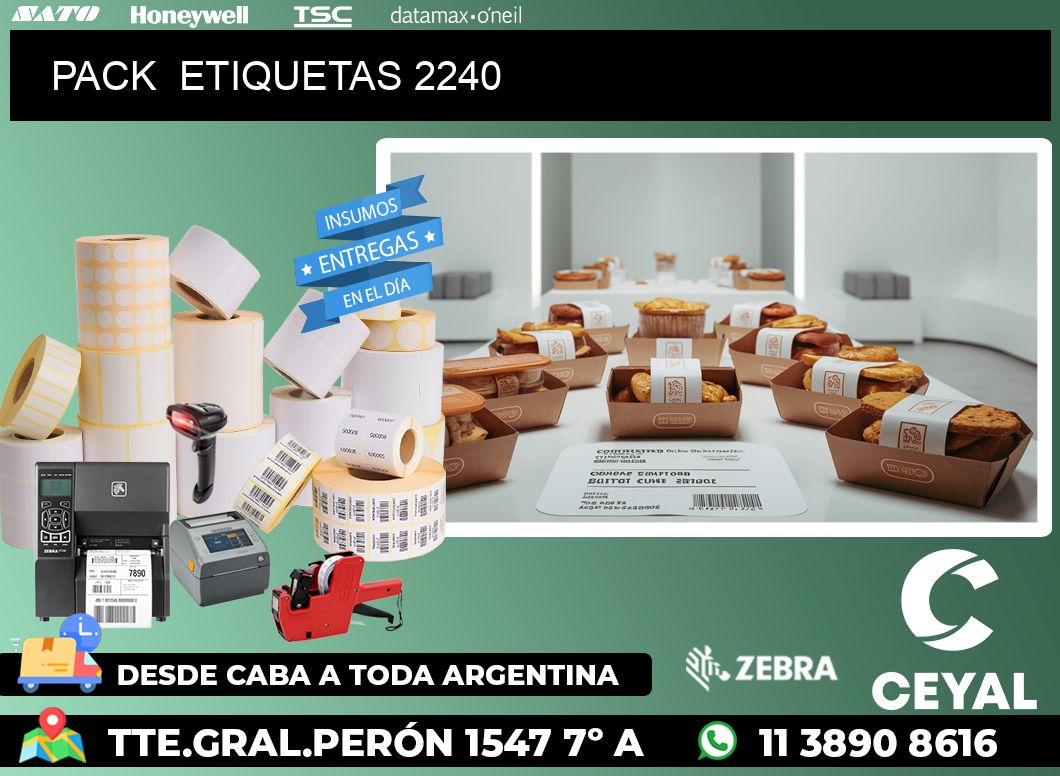 PACK  ETIQUETAS 2240