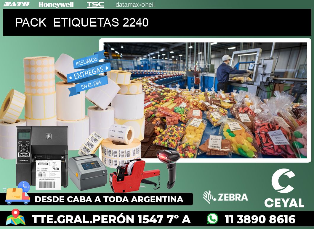 PACK  ETIQUETAS 2240