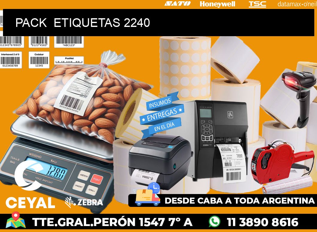 PACK  ETIQUETAS 2240