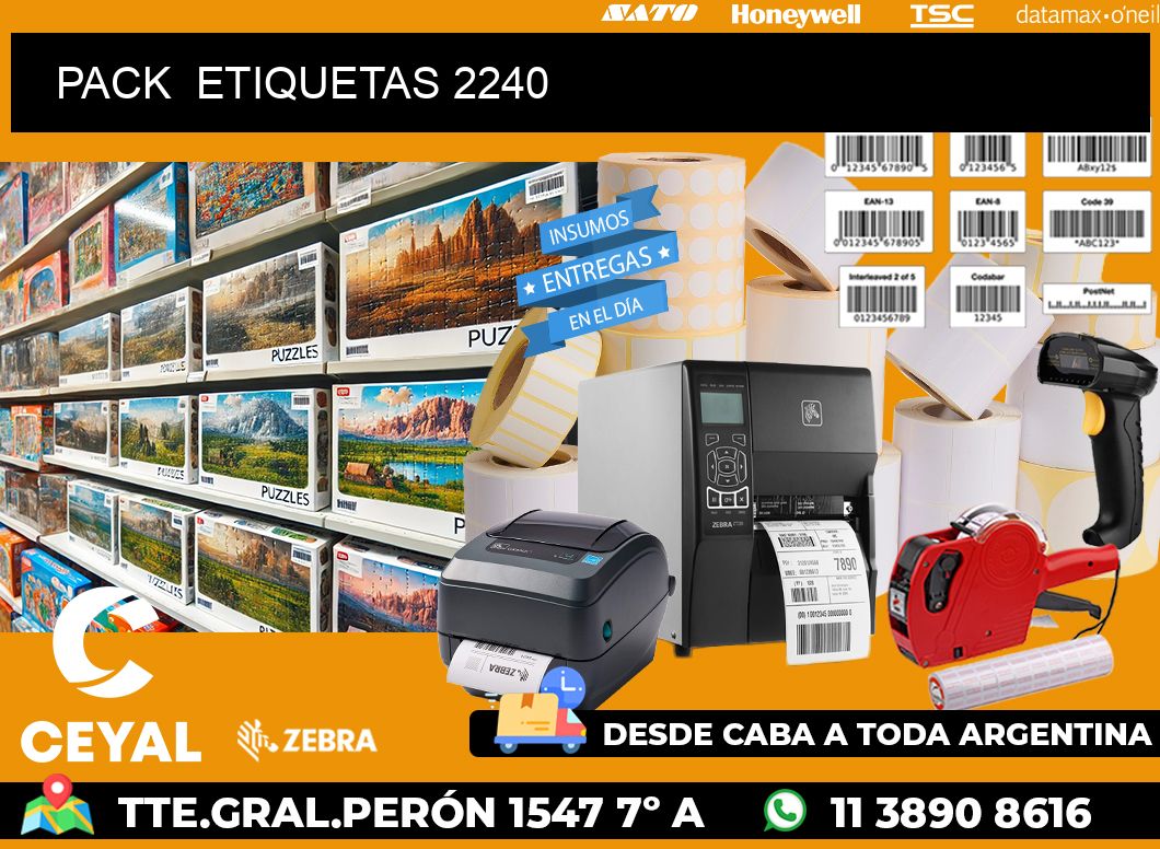 PACK  ETIQUETAS 2240