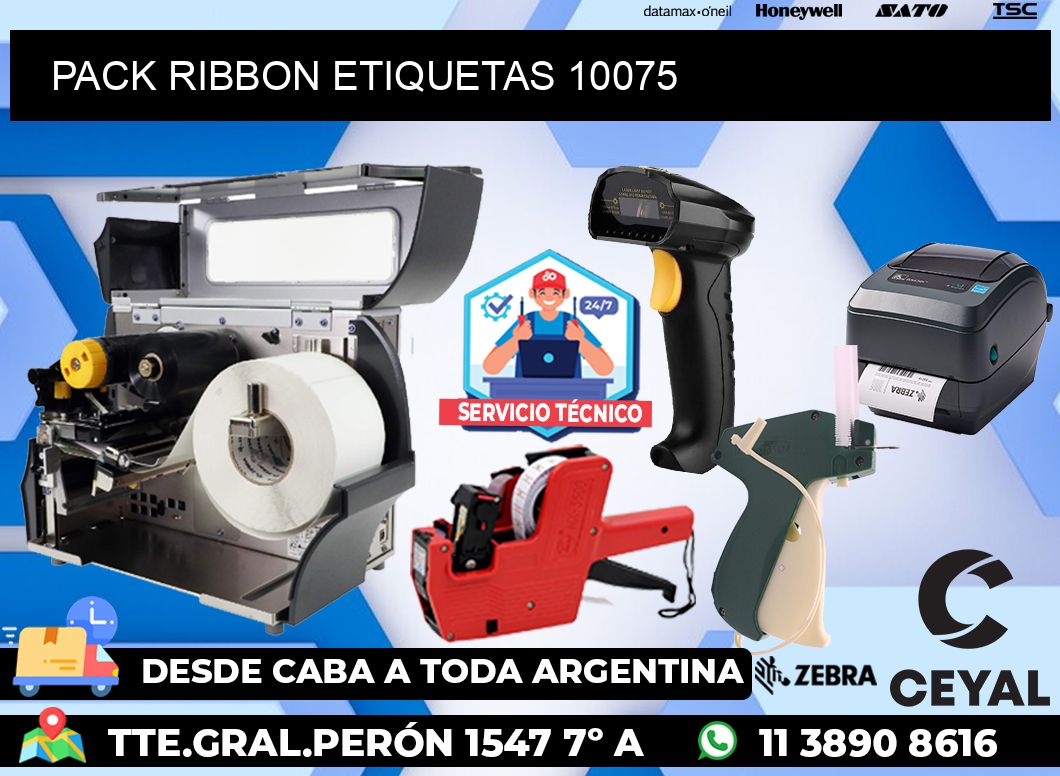 PACK RIBBON ETIQUETAS 10075