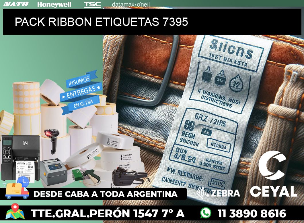 PACK RIBBON ETIQUETAS 7395