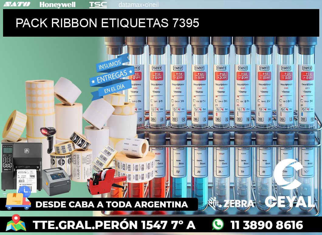 PACK RIBBON ETIQUETAS 7395