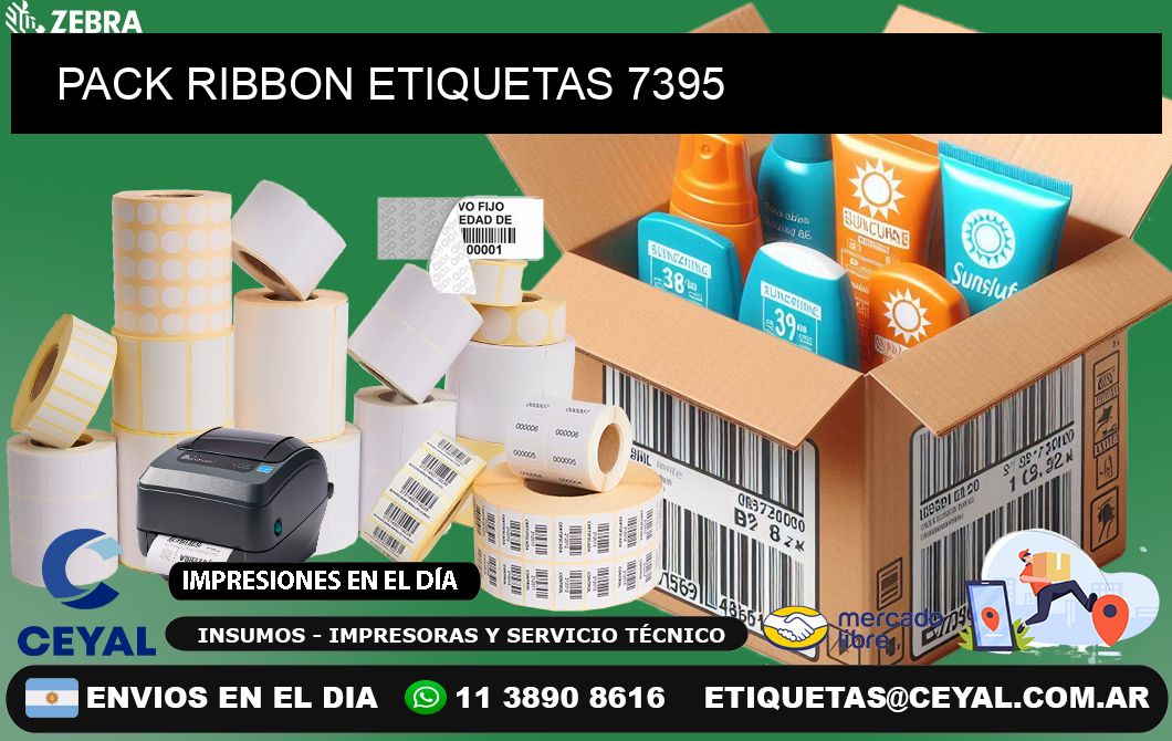 PACK RIBBON ETIQUETAS 7395