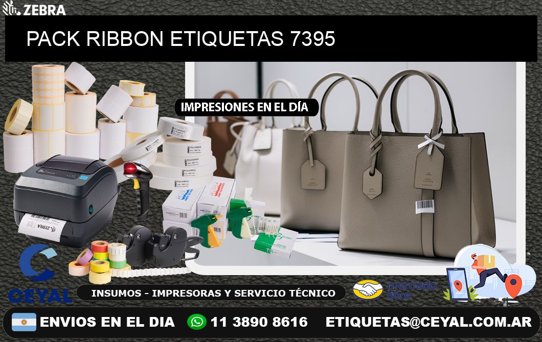 PACK RIBBON ETIQUETAS 7395