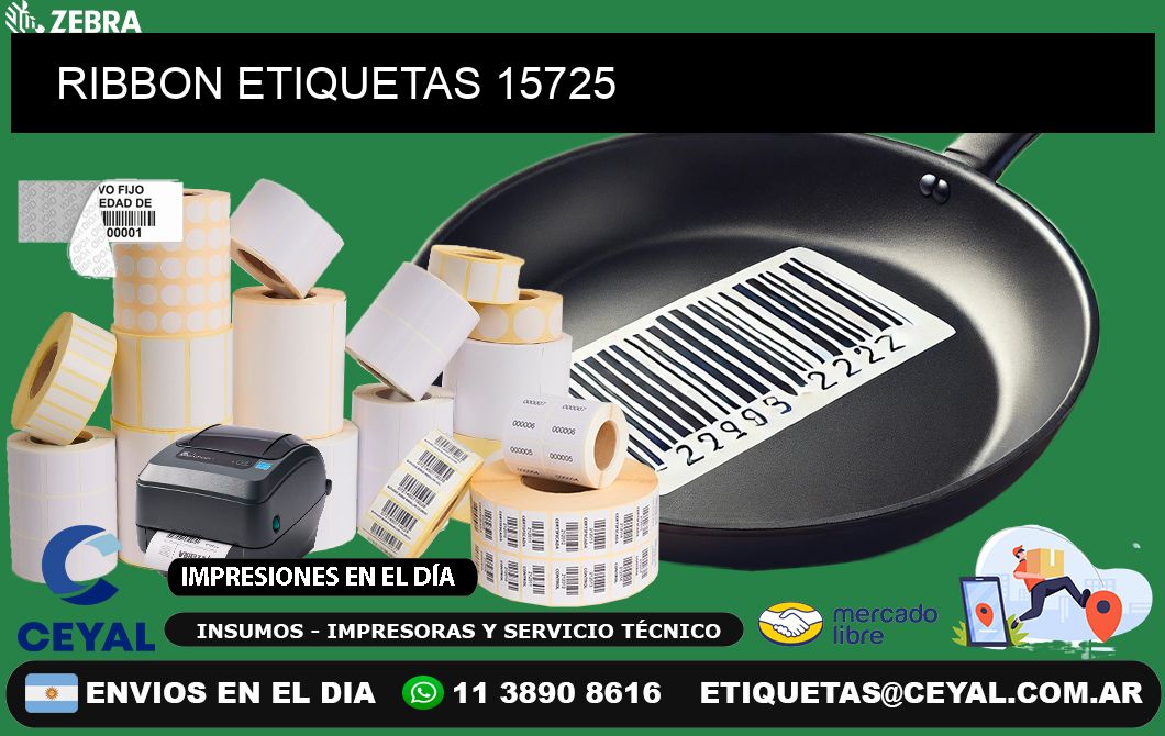 RIBBON ETIQUETAS 15725