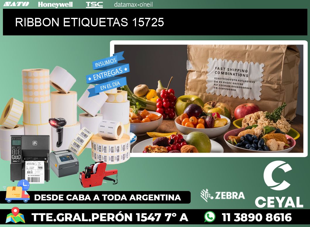 RIBBON ETIQUETAS 15725