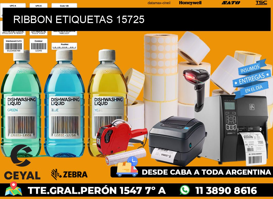 RIBBON ETIQUETAS 15725