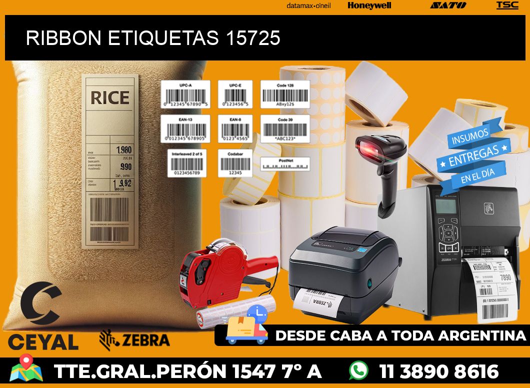 RIBBON ETIQUETAS 15725