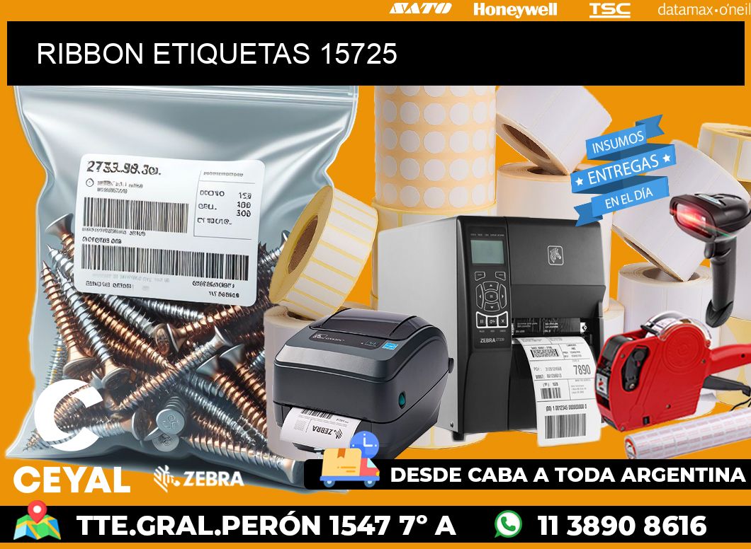 RIBBON ETIQUETAS 15725