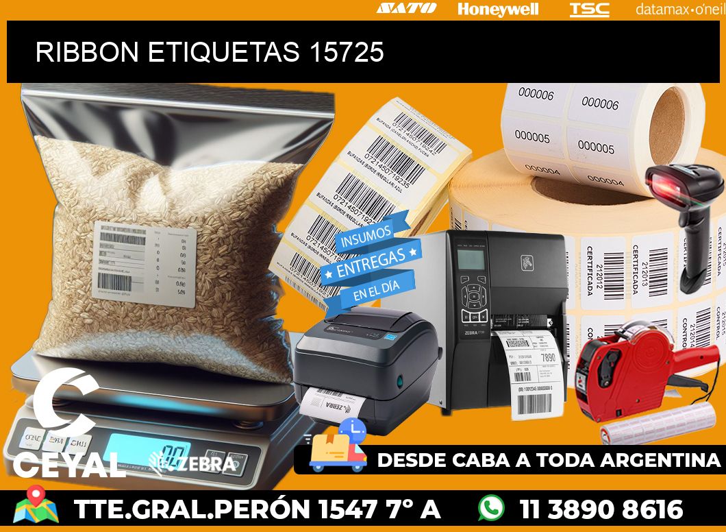 RIBBON ETIQUETAS 15725