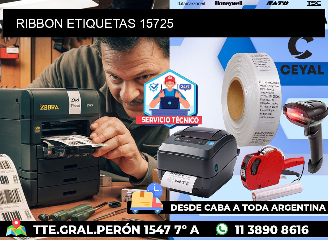 RIBBON ETIQUETAS 15725