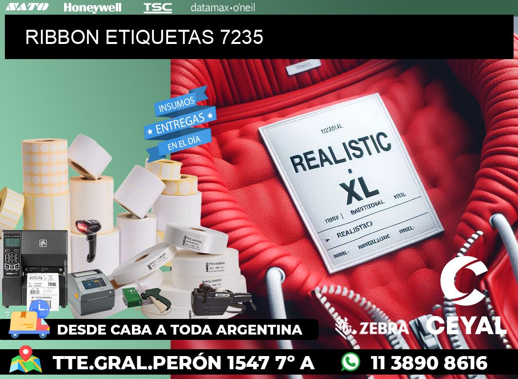 RIBBON ETIQUETAS 7235