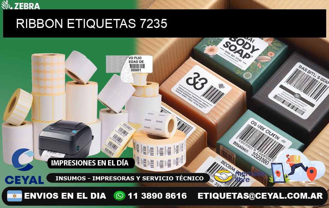 RIBBON ETIQUETAS 7235