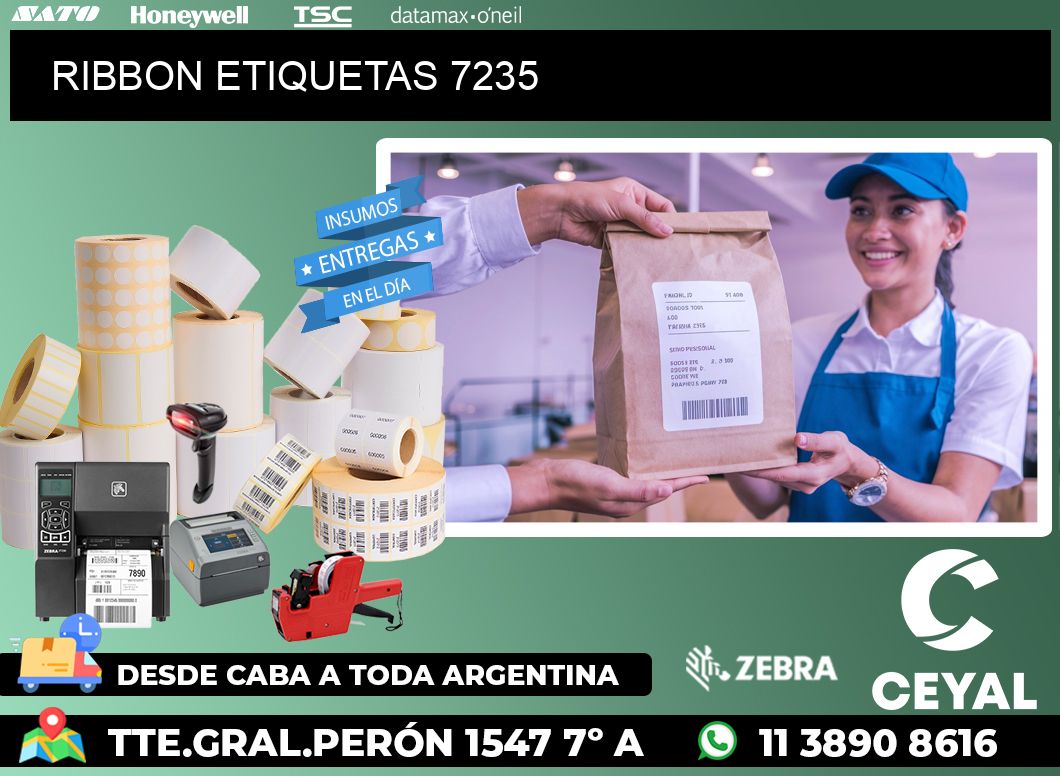 RIBBON ETIQUETAS 7235