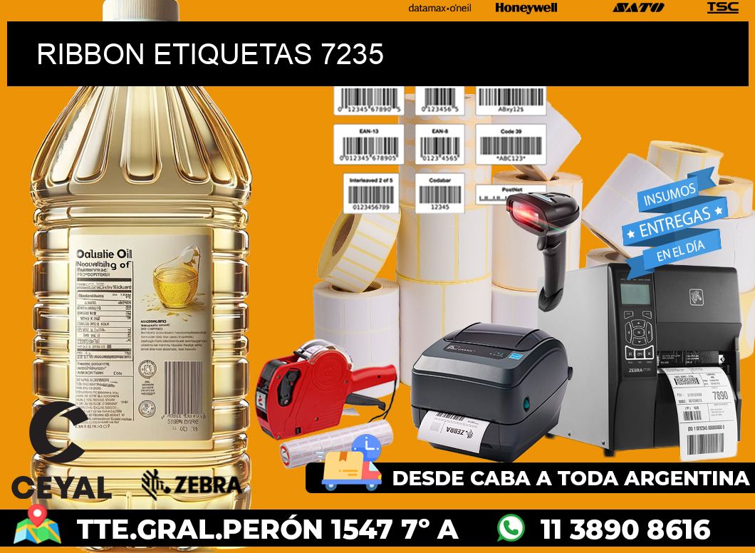 RIBBON ETIQUETAS 7235