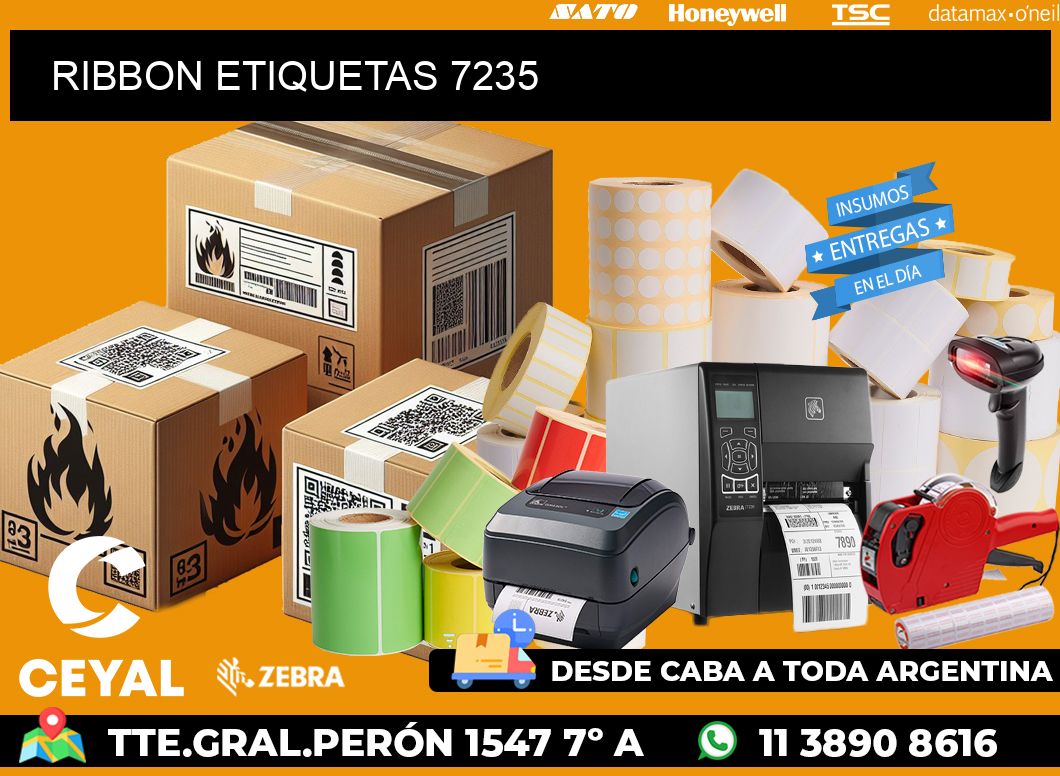 RIBBON ETIQUETAS 7235