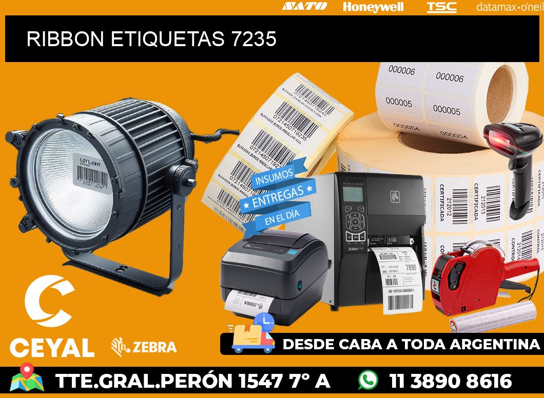 RIBBON ETIQUETAS 7235