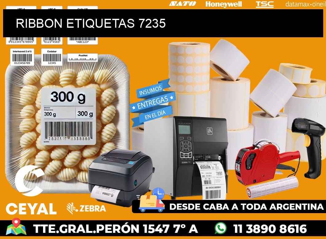 RIBBON ETIQUETAS 7235