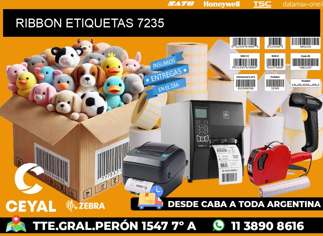 RIBBON ETIQUETAS 7235