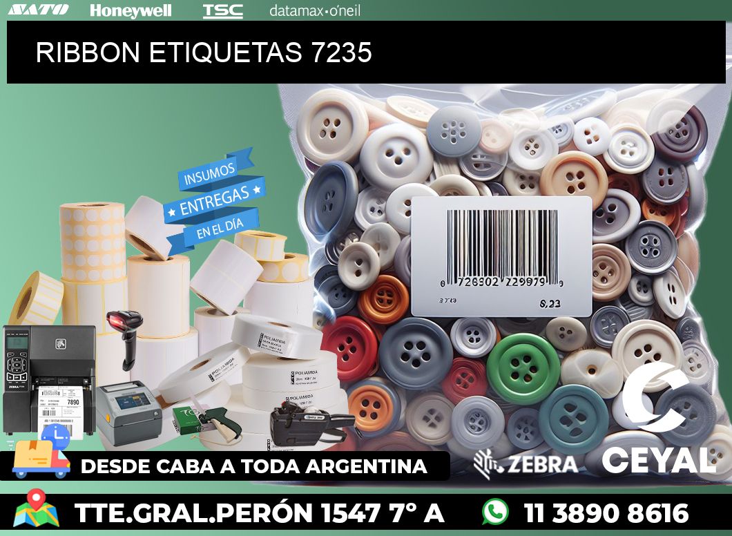 RIBBON ETIQUETAS 7235