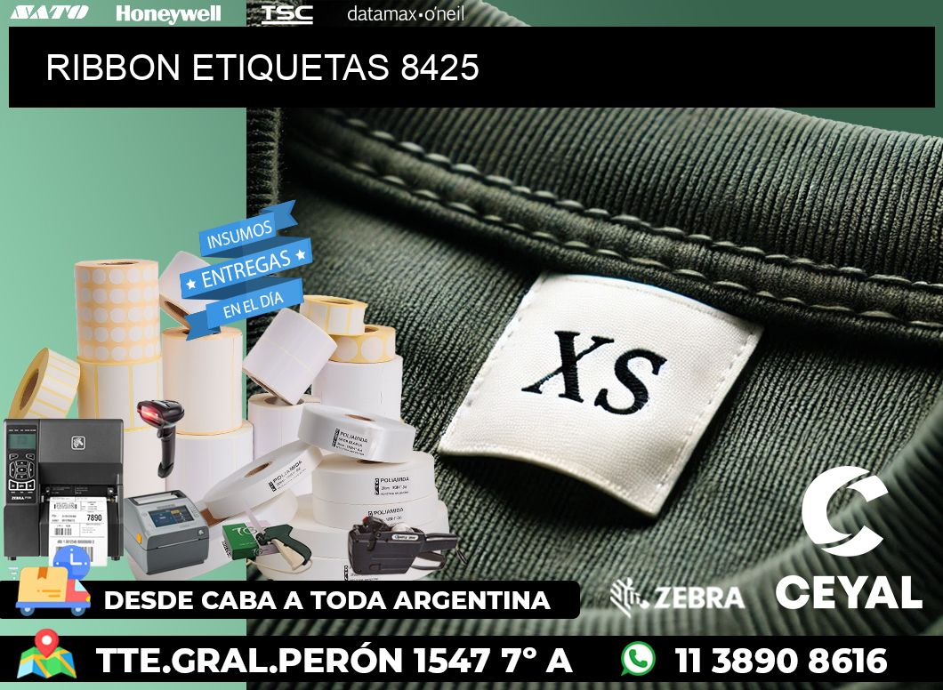 RIBBON ETIQUETAS 8425