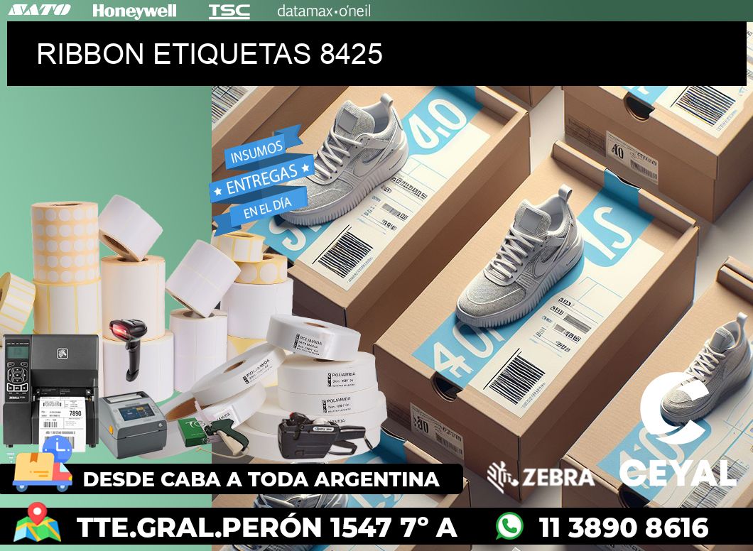 RIBBON ETIQUETAS 8425