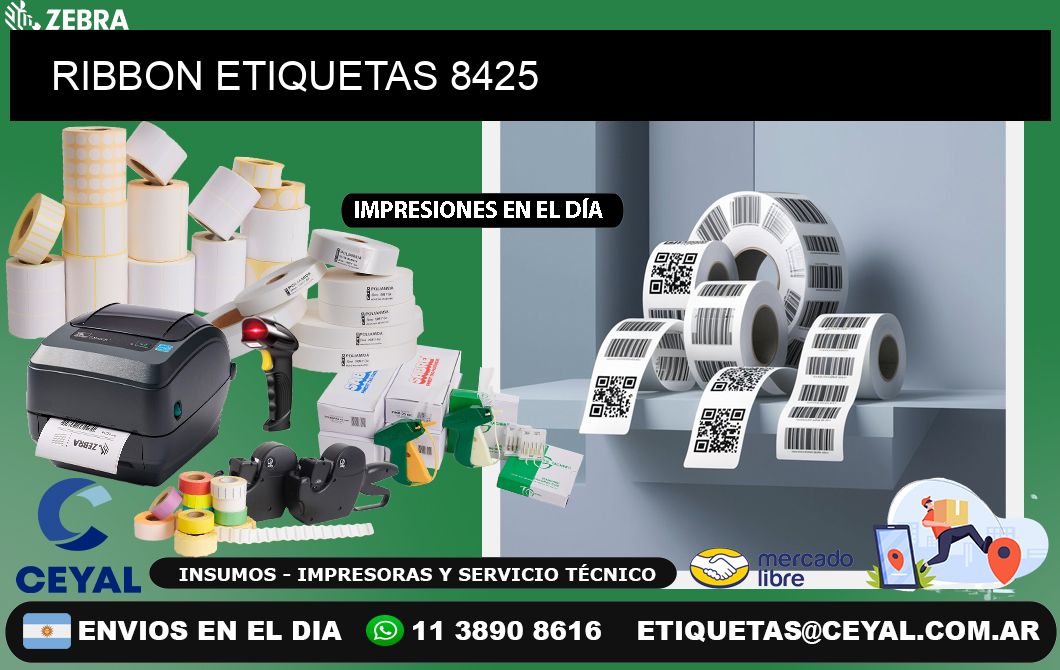 RIBBON ETIQUETAS 8425