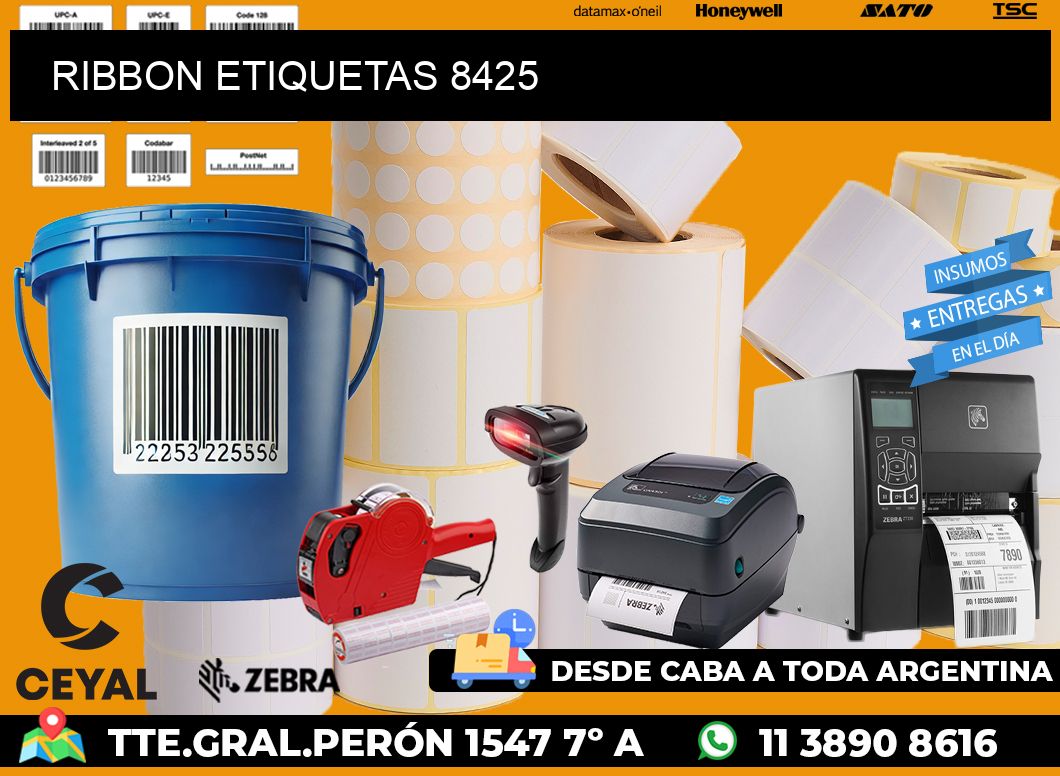 RIBBON ETIQUETAS 8425